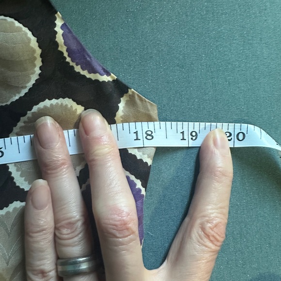 Tory Burch Silk Jacquard Gathered Neck Top - Picture 6 of 7